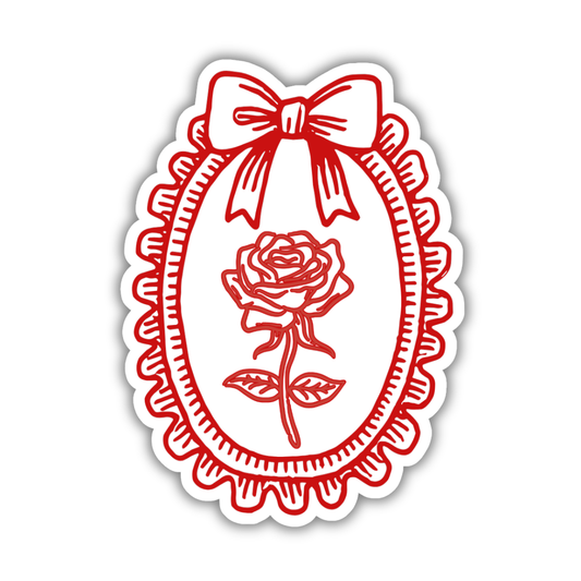 Red Rose Sticker