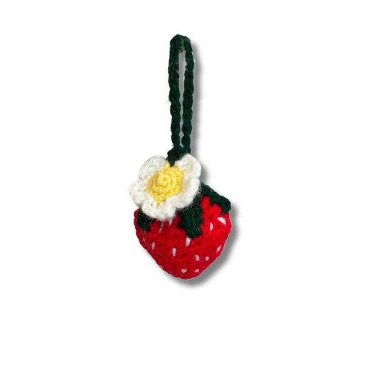 Pretty Picnic Crochet Keychain