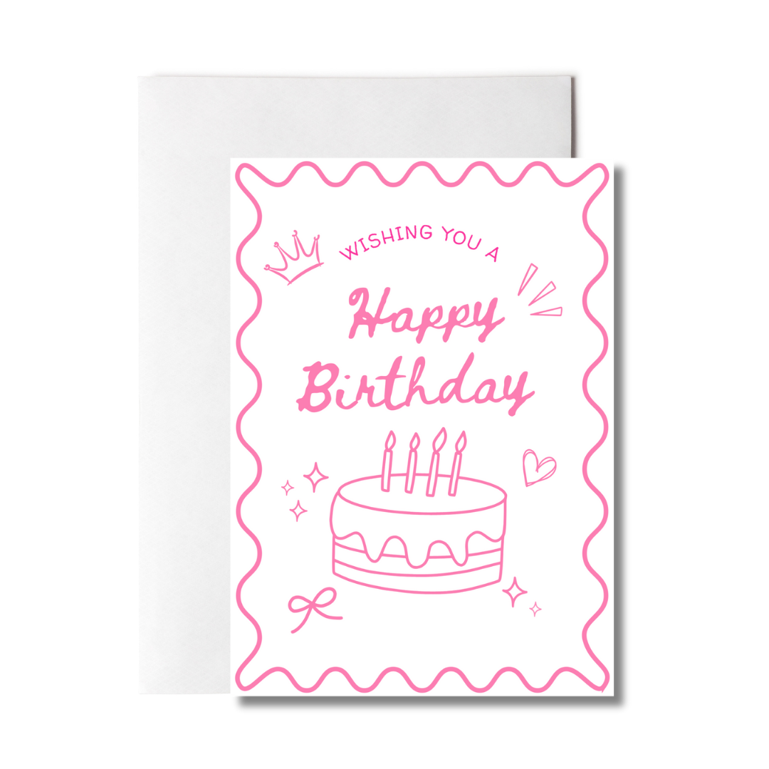 Wishing You A Happy Birthday Greeting Card