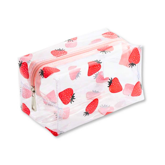 Pretty Picnic Strawberry Clear Pouch