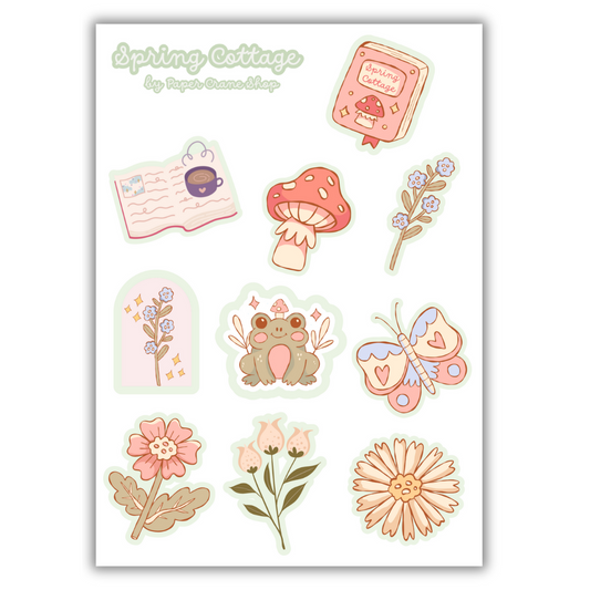 Spring Cottage Sticker Sheet