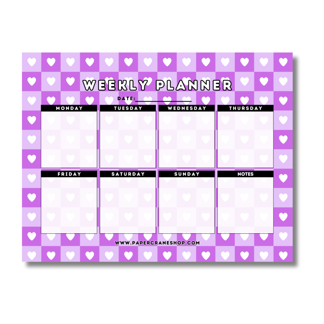 Heart Weekly Planner