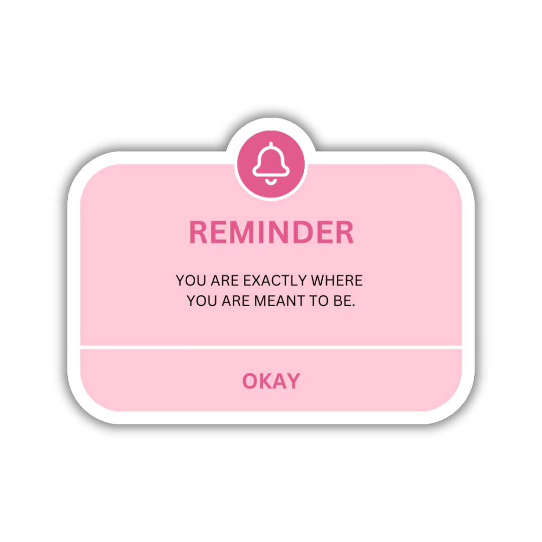 Pink Reminder Sticker