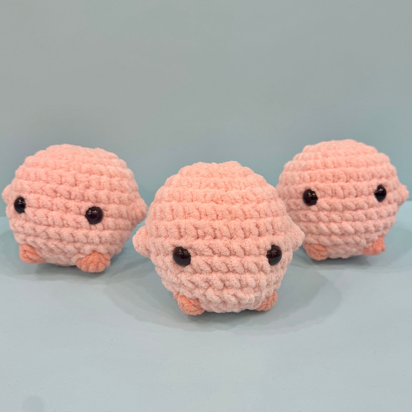 set of 3 crochet plushies