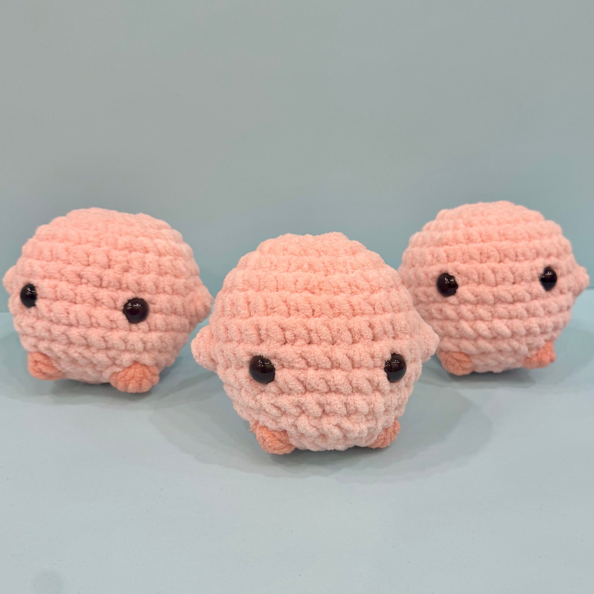 set of 3 crochet plushies