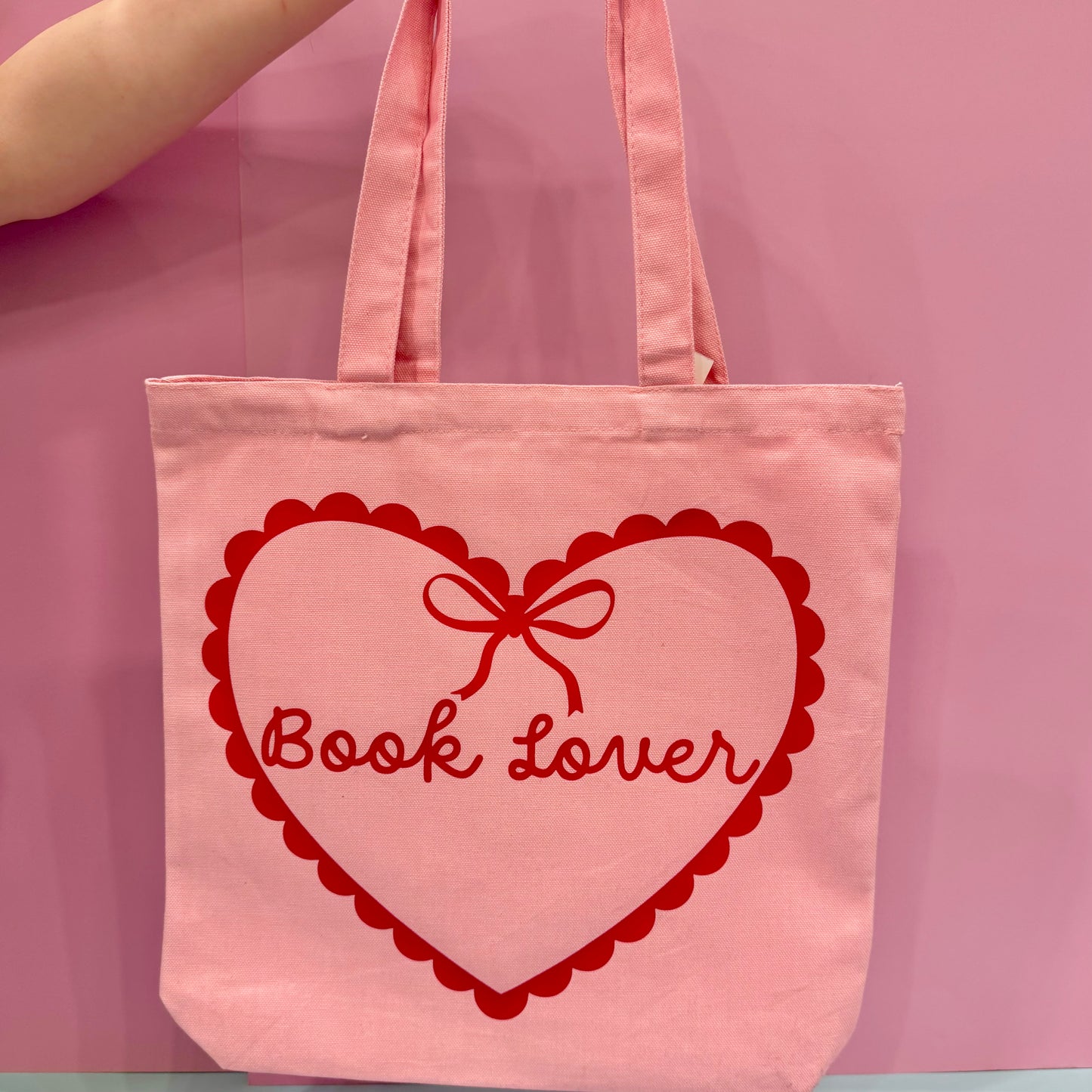 Book Lover Tote Bag - Pink