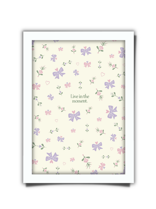 Live in the Moment Framed Art Print