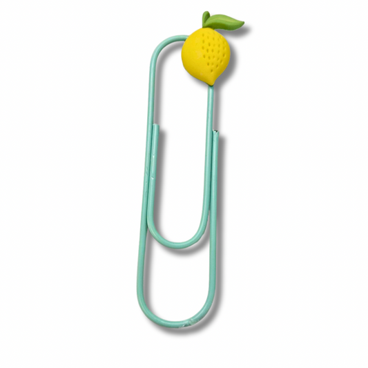 Lemon Paper Clip Bookmark