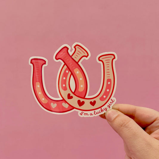 I'm a Lucky Girl Jumbo Sticker