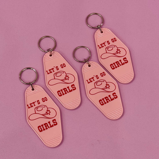 Cowgirl Christmas Keychain