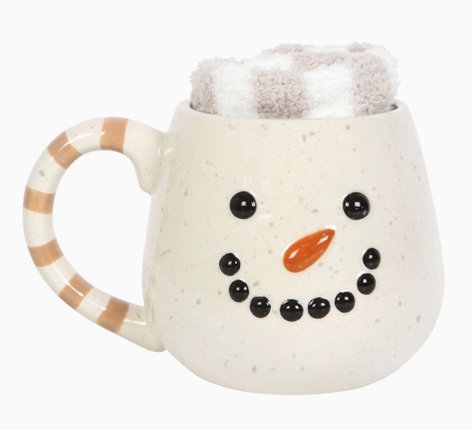 Snowman Christmas Mug and Socks Set