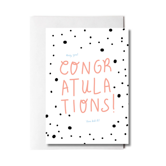 Spotted Congratulations Card