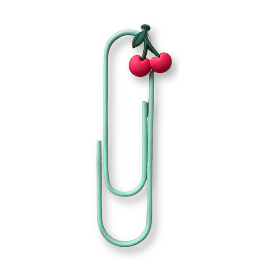 Cherry Paper Clip Bookmark