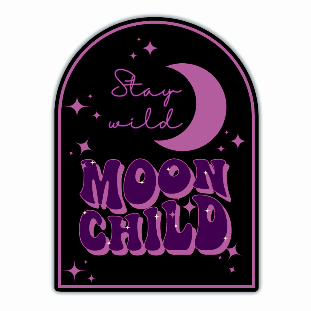 Stay Wild Moon Child Sticker – Paper Crane