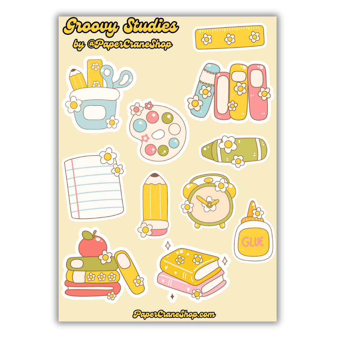 Groovy Studies Sticker Sheet