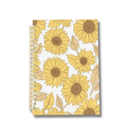 White Sunflower Notebook