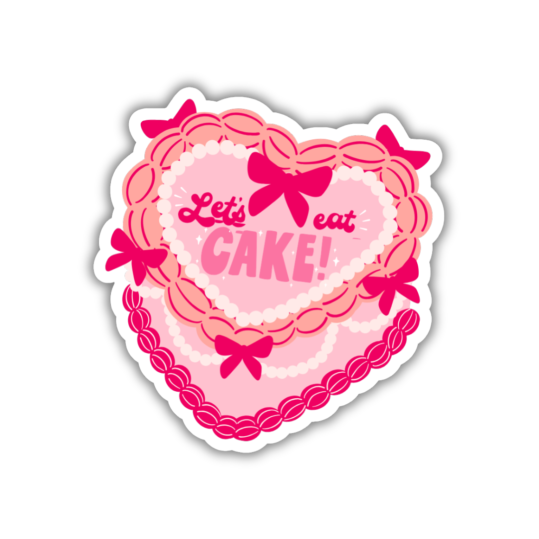 Let's Eat Cake Sticker