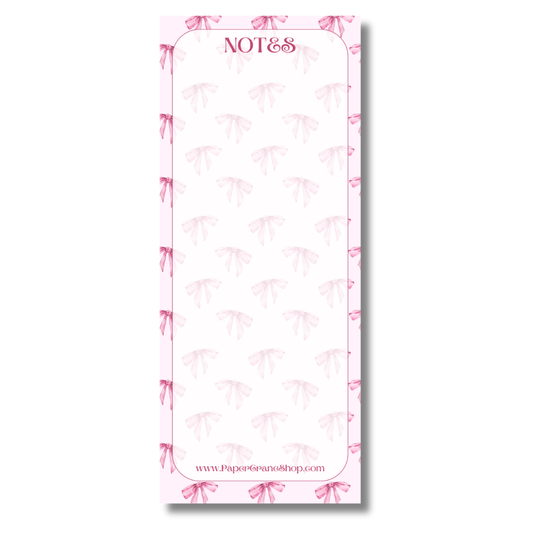 Baby Bows Tall Notepad