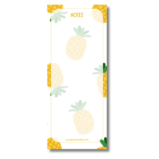 Pineapple Party Tall Notepad