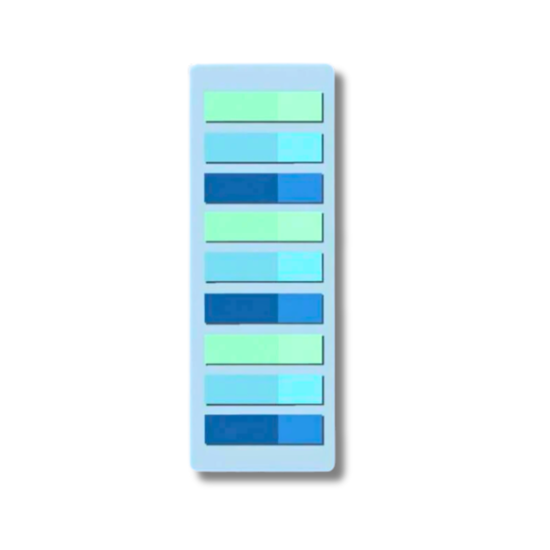 Gradient Annotation Tabs - Blue