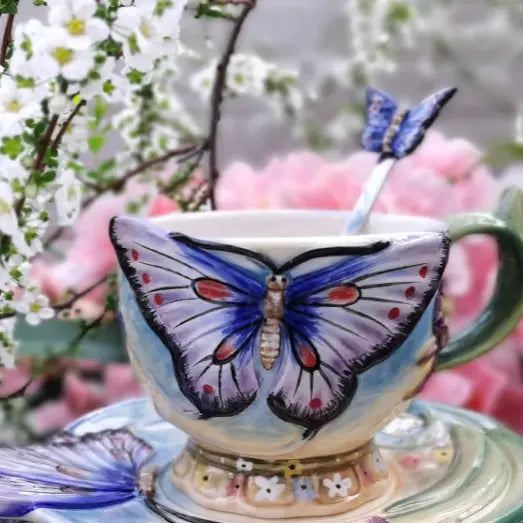 Butterfly Mug & Plate