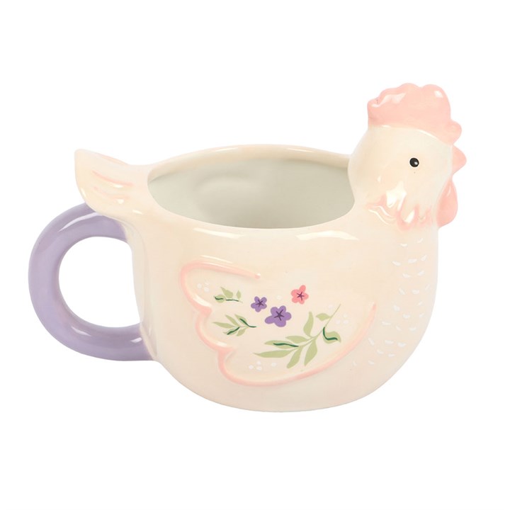 Floral Hen Mug