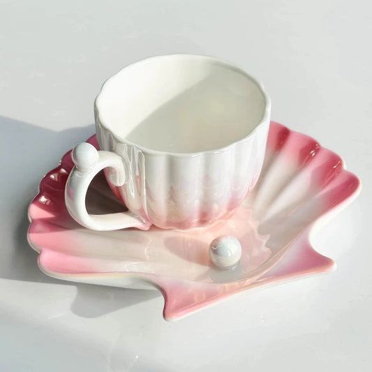 Seashell Mug & Plate Set