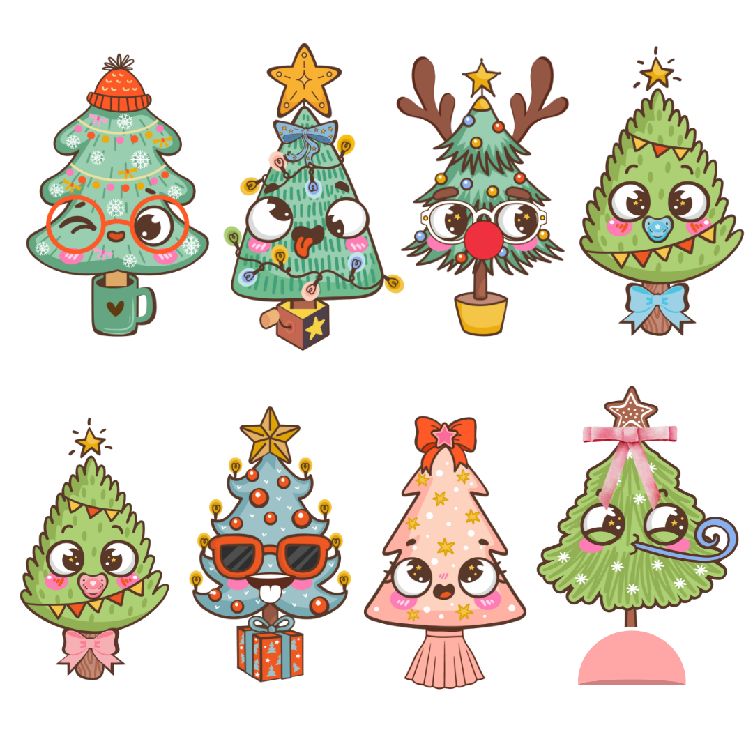 Holiday Trees Stickers